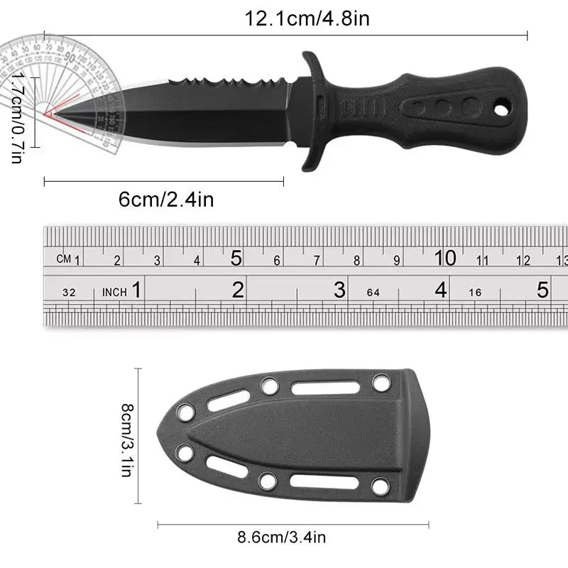 Compact Stainless Steel Camping Knife