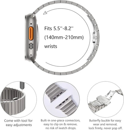 Luxury Titanium Stainless Steel Band